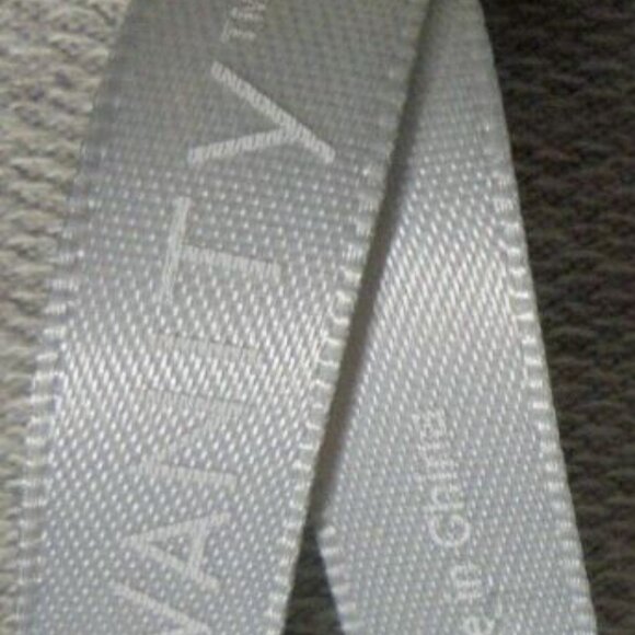 Vanity Womens Small Sweater Sweatshirt Cowl Wrap Neckline Gray White Lace Dressy - Picture 7 of 7